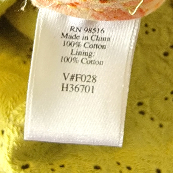 Coldwater Creek Eyelet Cotton Eyelet Blazer Size Large Petite 100% Cotton - Picture 4 of 5